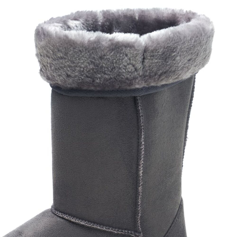 Alpine Swiss Womens Boots Mid Calf 11.5” Aussie Faux Fur Warm Shearling Shoes - Picture 7 of 8